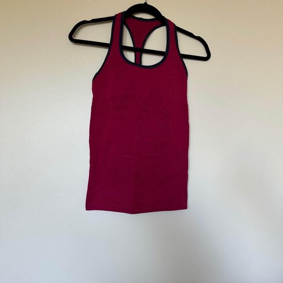 Lululemon Ebb & Flow Racerback Tank | sz6 | Heathered Bumble Berry - Picture 3 of 4